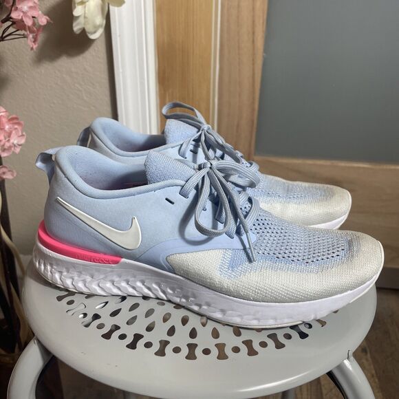 Nike Odyssey React Flyknit Women's Shoes Blue Size 7.5 Lightweight Breathable - Picture 1 of 8